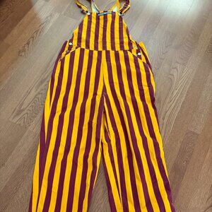Game Bibs Maroon Gold Gophers Medium Overalls